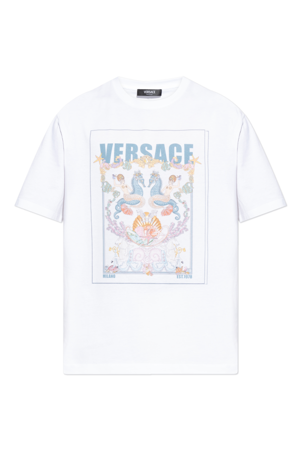 Versace T-shirt with colorful print