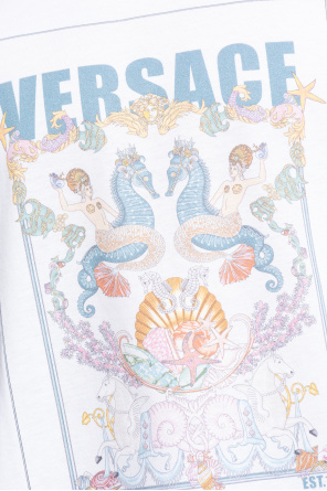 Versace T-shirt with colorful print