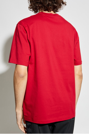 Versace T-shirt z połyskującymi aplikacjami