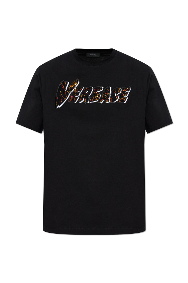 T-shirt with shimmering sequins, zdjęcie 1 T-shirt with shimmering sequins od Versace