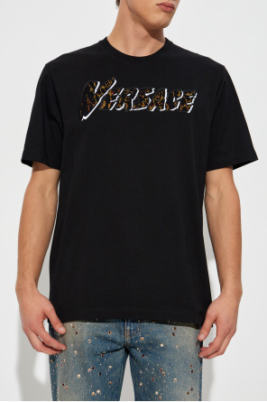 Versace T-shirt with shimmering sequins