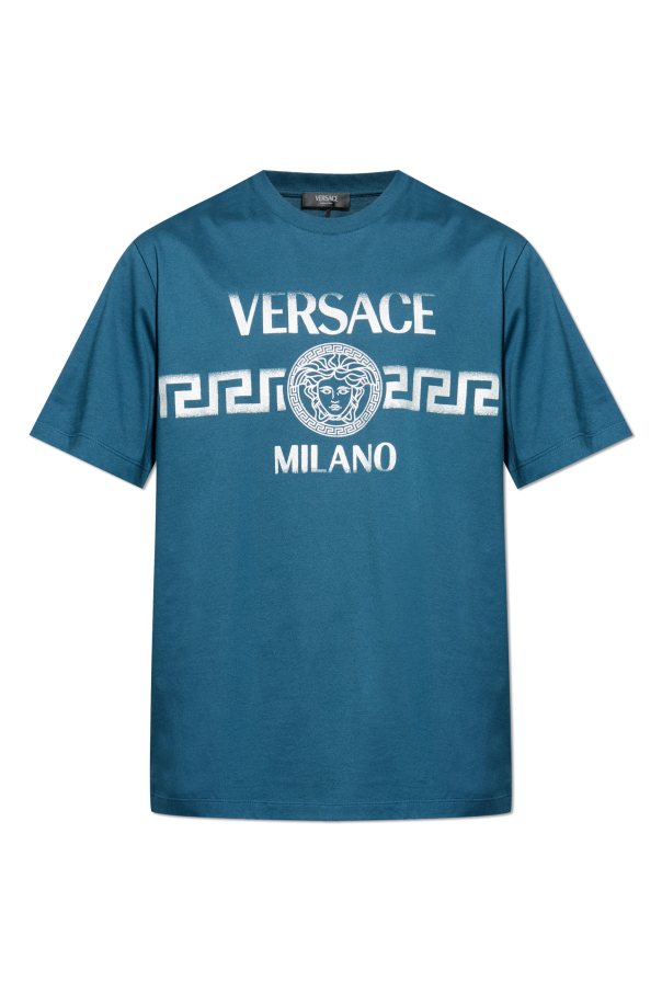 T-shirt with printed logo od Versace