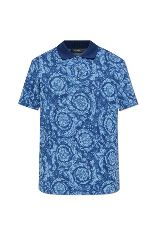Polo shirt with "Barocco" pattern od Versace