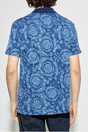 Versace Polo shirt with "Barocco" pattern