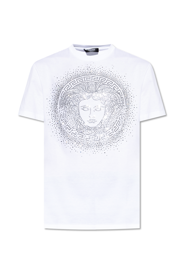 T-shirt with shimmering appliqués, zdjęcie 1 T-shirt with shimmering appliqués od Versace