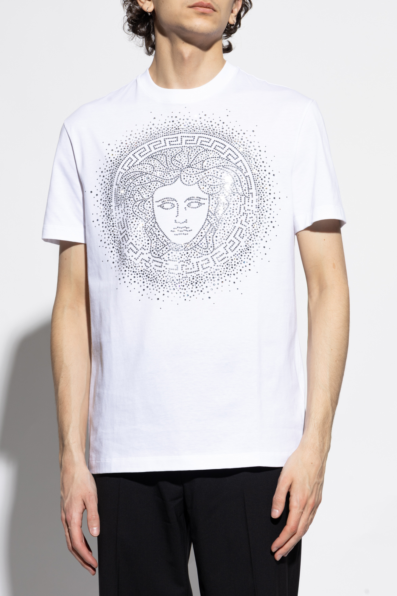 white versace t shirt mens
