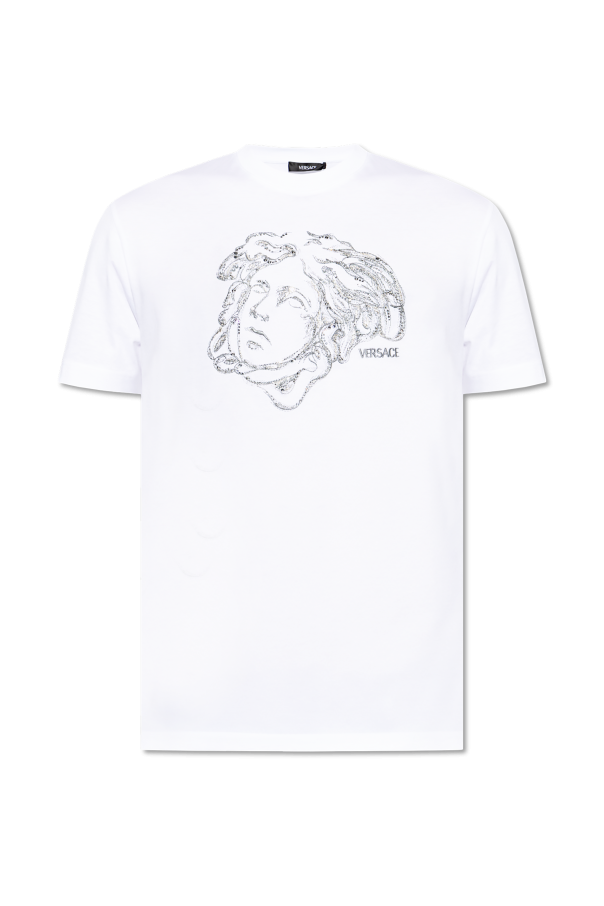 T-shirt with shimmering sequins od Versace