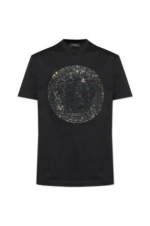 T-shirt with shimmering appliqués