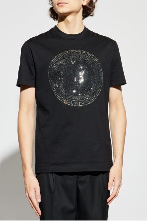 Versace T-shirt with shimmering appliqués