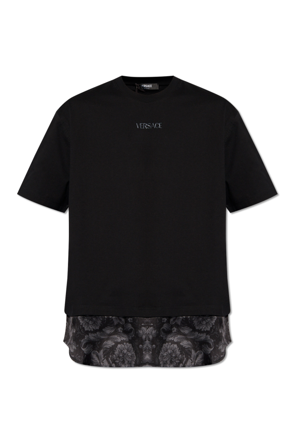Versace MEDUSA GRECA PRINT UNISEX - Print T-shirt - bianco/nero/white 