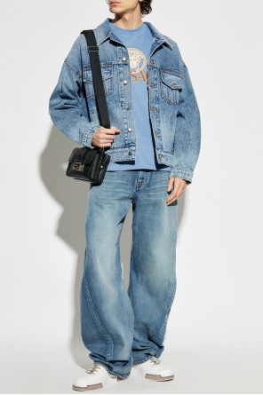 T-shirt with printed logo od Versace