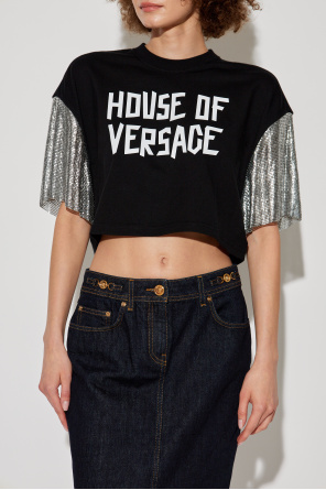 Versace Krótki t-shirt typu `oversize`