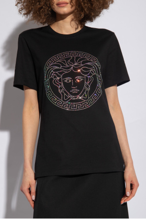 Versace T-shirt panelled with logo