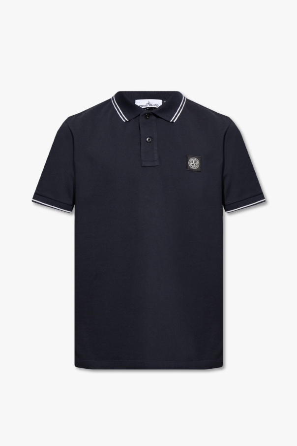 Stone Island Joggers negros con logo dorado de caballo de punto de arroz de Polo Ralph Lauren