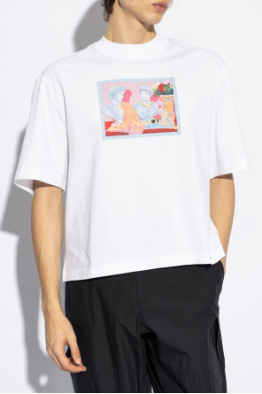 Versace Camiseta con estampado colorido