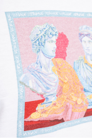 Versace Camiseta con estampado colorido
