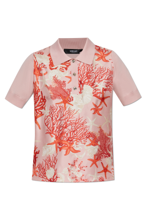 Polo with 'Barocco Sea' pattern