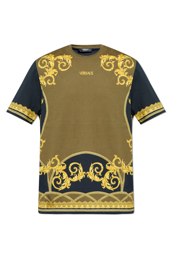 Versace T-shirt z nadrukiem