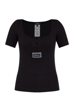 Top de lencería acanalado