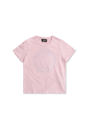 T-shirt with shimmering appliqués