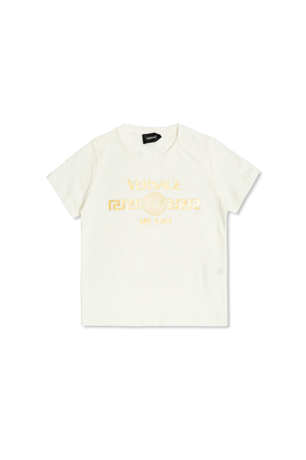 T-shirt with printed logo, zdjęcie 1 T-shirt with printed logo od Versace Kids