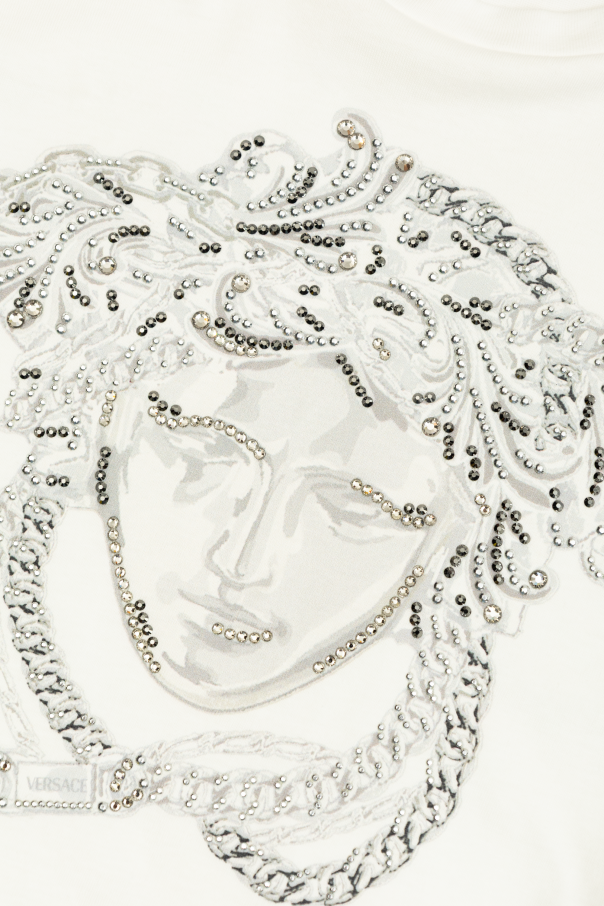 Versace Kids T-shirt with shimmering appliqués