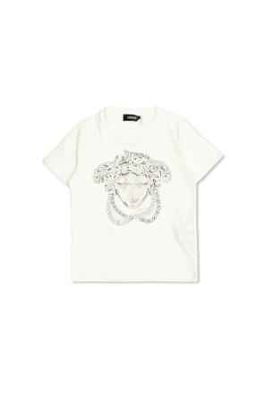 T-shirt z połyskującymi aplikacjami