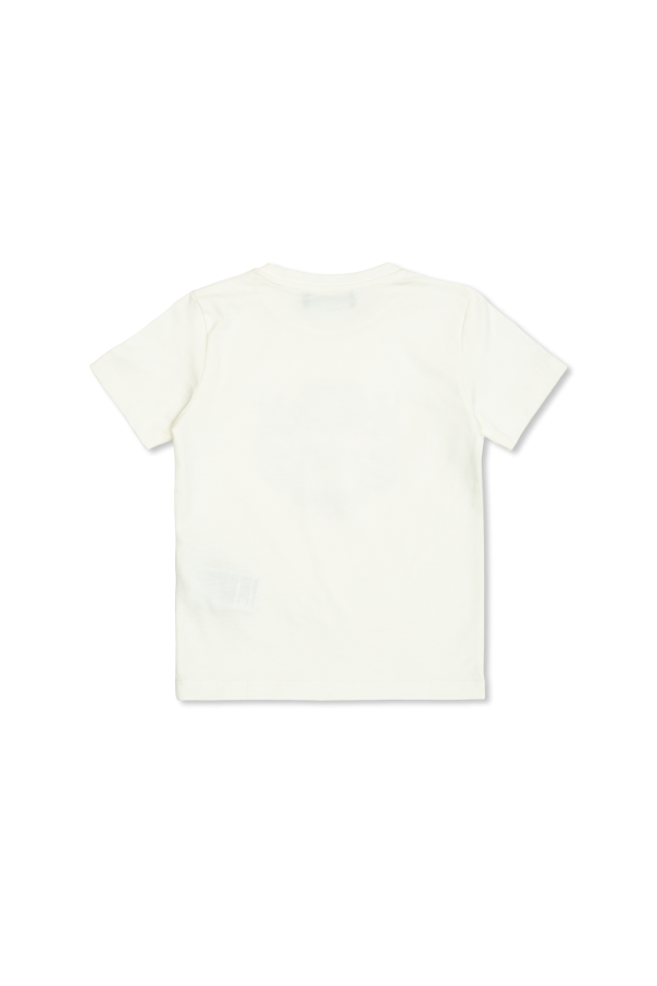 Versace Kids T-shirt z połyskującym nadrukiem