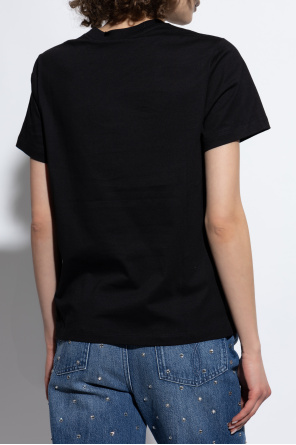 Versace T-Shirt mit schimmernden Kristallen