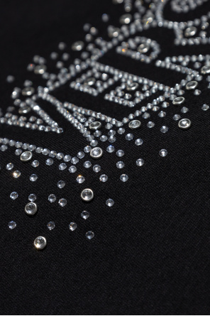 Versace T-Shirt mit schimmernden Kristallen