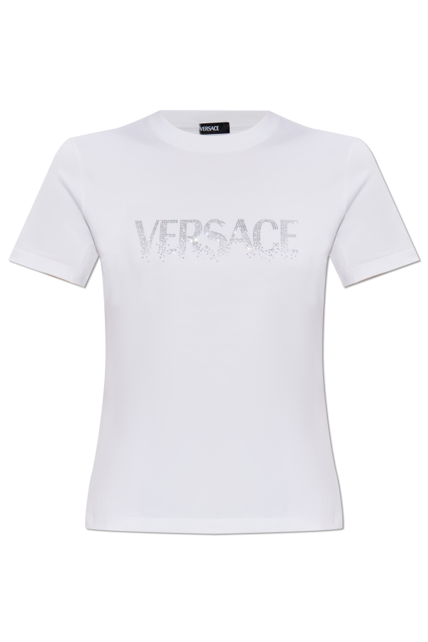 Versace Camiseta con lentejuelas brillantes