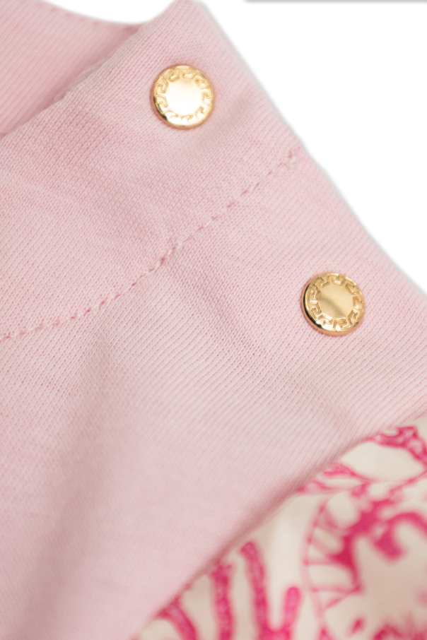 Versace Kids T-shirt z dekoracyjnymi rękawami