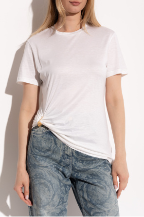 Versace Top z dekoracyjną agrafką