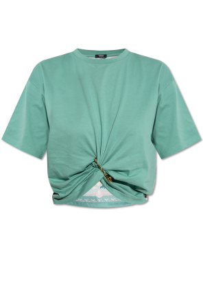 Top with a decorative safety pin