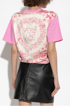 Versace T-Shirt aus Materialmix