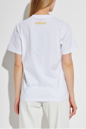 Versace Camiseta con estampado colorido