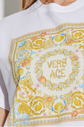Versace Camiseta con estampado colorido