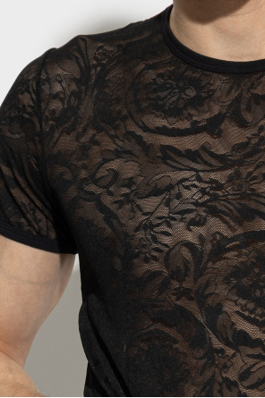Versace Transparent lingerie t-shirt