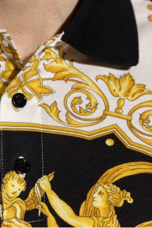 Versace Pólo com estampado "Hall of Heroes"