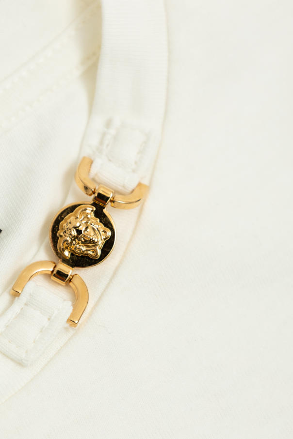 Versace Kids T-shirt with an applique at the neckline