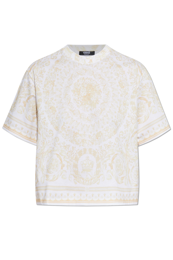 Cotton T-shirt with print od Versace