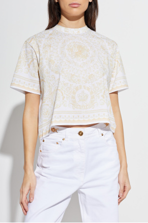 Versace Camiseta de algodón con estampado
