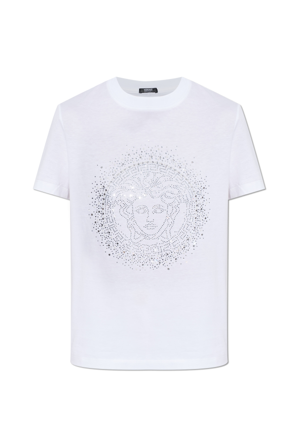 T-shirt with crystals od Versace