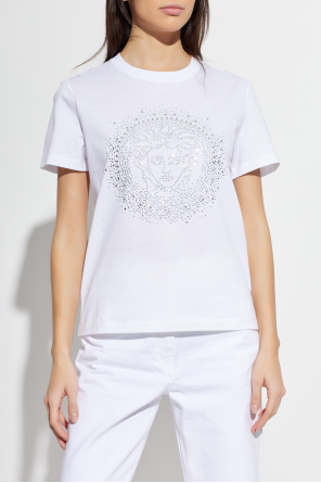 Versace T-Shirt mit Kristallen