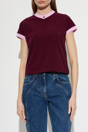 Versace T-shirt com decote em V