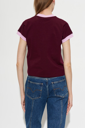 Versace T-shirt com decote em V