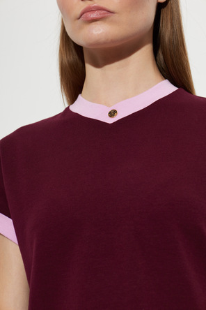 Versace T-shirt com decote em V