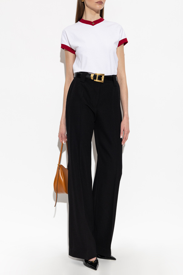 Versace T-shirt decotada em bico