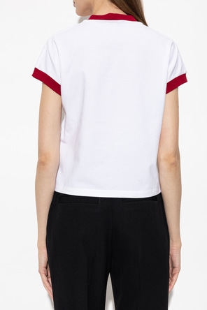 Versace T-shirt decotada em bico
