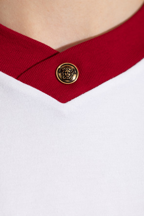 Versace T-shirt decotada em bico